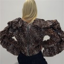 maglia maculata manica balloon ball